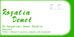 rozalia demel business card